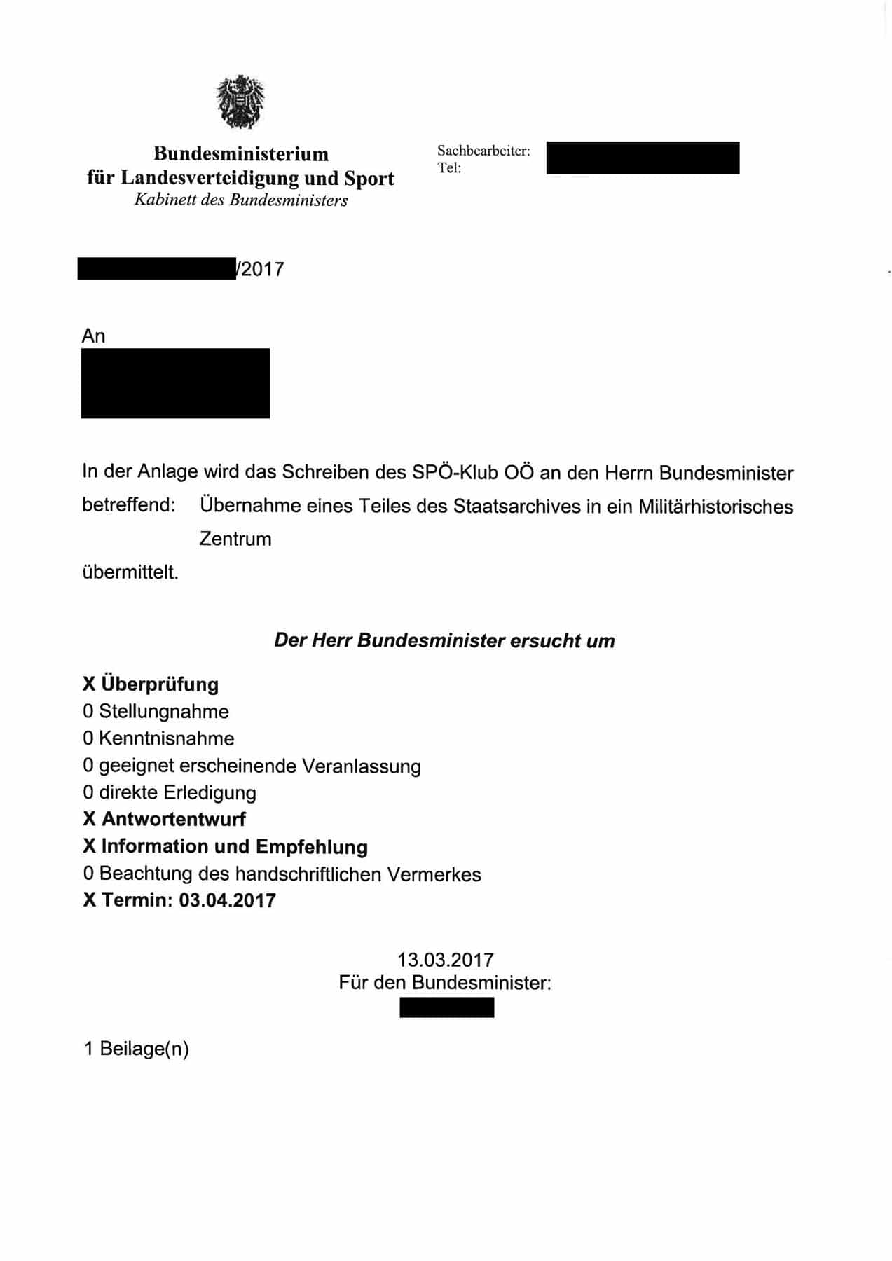 HGM Anfrage - Seite 1